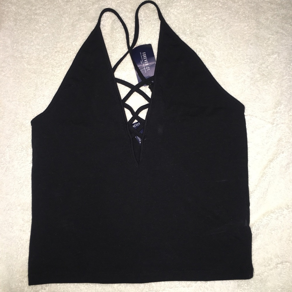 Forever 21 black shirt. Brand new with tags.